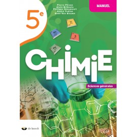 CHIMIE 5e – Manuel - Sciences générales (2 pér./sem.) - NOUV. EDITION 9782804198510