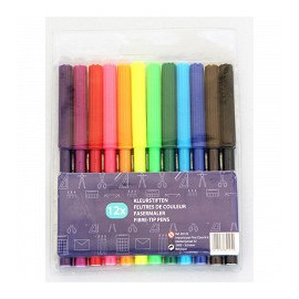 Marqueurs 12 couleurs - LAVABLE