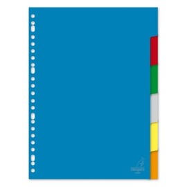 INTERCALAIRE PLASTIQUE A4 6TABS