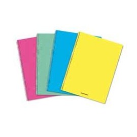 CAHIER A SPIRALE A4 - LIGNE + MARGE - 60F