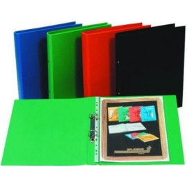 CLASSEUR PLASTQUE 2 ANNEAUX A4 4cm coul. assorties 