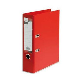 Classeur à LEVIER PVC A4 8cm ROUGE